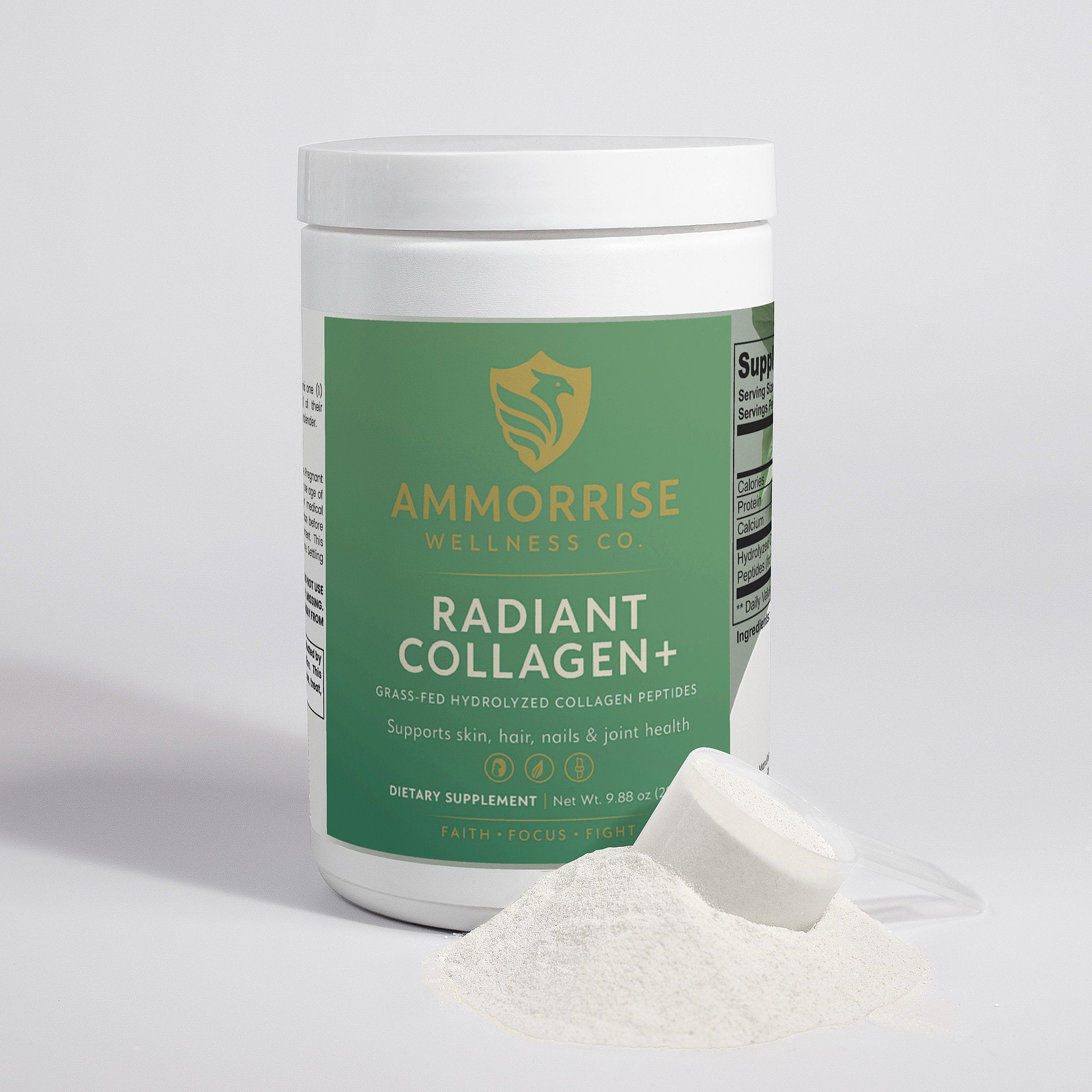 RADIANT COLLAGEN+ Grass-Fed Hydrolyzed Collagen Peptides