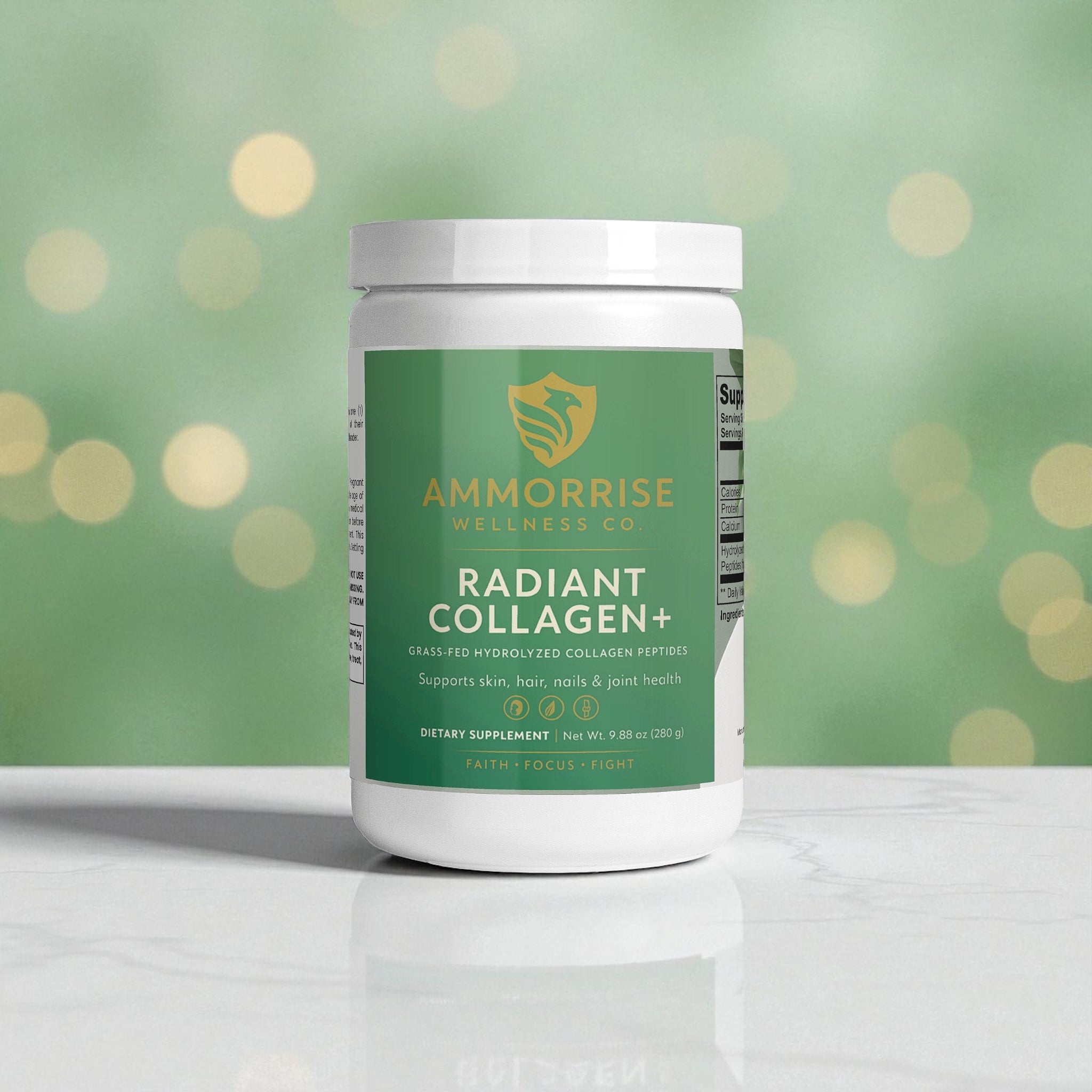 RADIANT COLLAGEN+ Grass-Fed Hydrolyzed Collagen Peptides